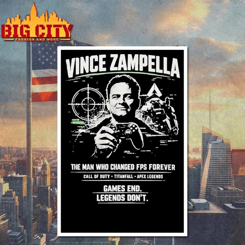 Vince Zampella The Man Who Changed Fps Forever Shirt