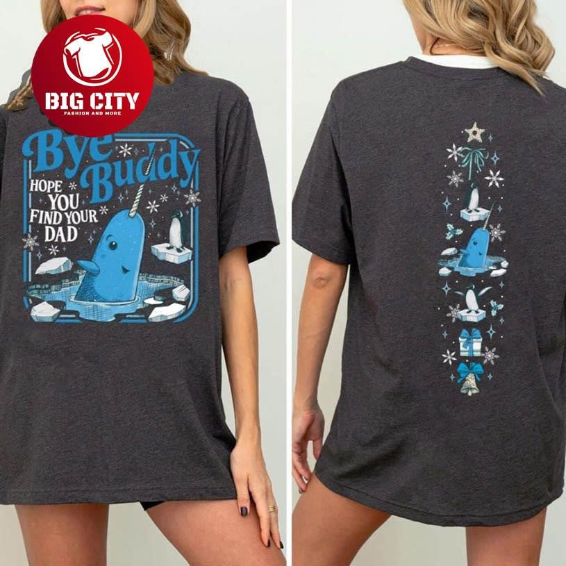 Vintage Elf Movie Sweatshirt Buddy Mr. Narwhal Two Sided Shirt