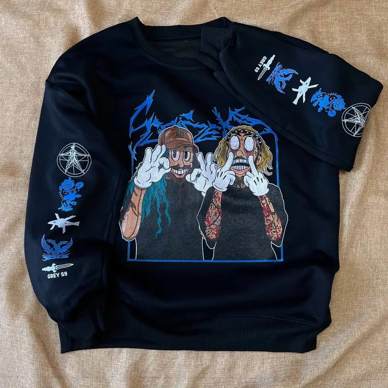 Vintage G 59 The Boys Shirt, Grey Tour 2024 Tee, Ruby And Scrim Unisex Shirt Hoodie Sweatshirt Cotton Fabric Printed On The Sleeves