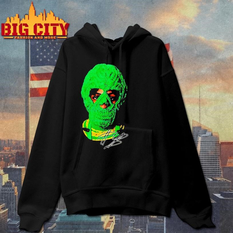 Vintage Nba Youngboy Green Mask Portrait Shirt