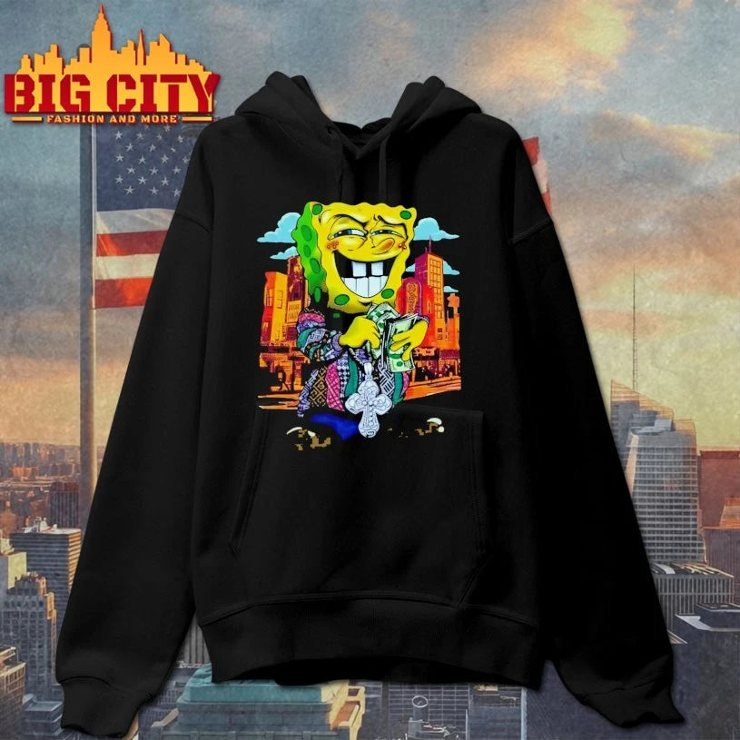 Vintage Y2K Gangster SpongeBob shirt