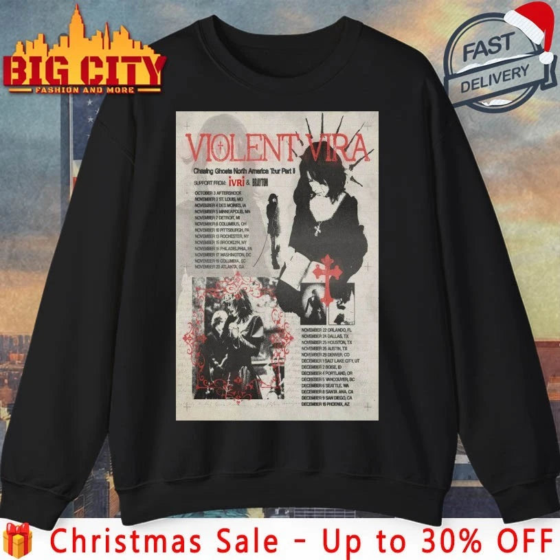 Violent Vira Chasing Ghosts North America Tour Part II 2025 Poster shirt