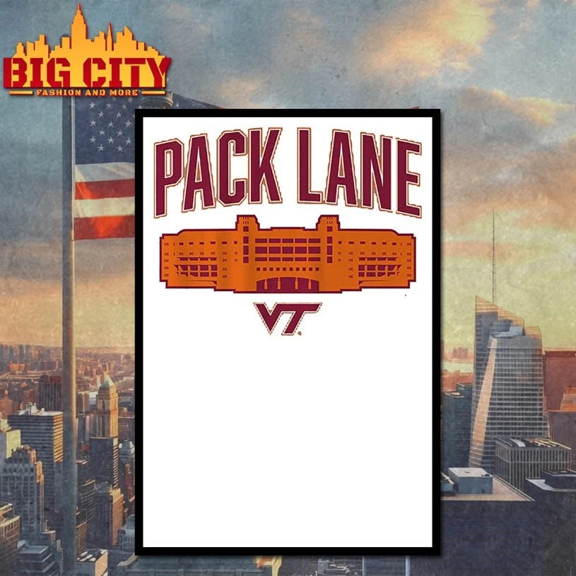 Virginia Tech Football Pack Lane shirt