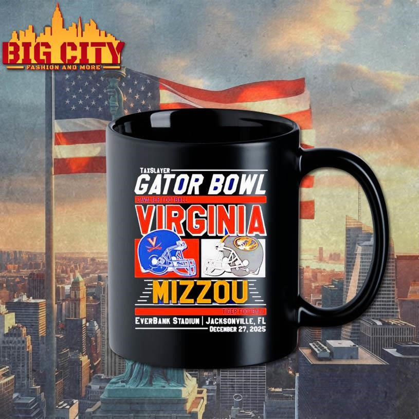 Virginia vs Missouri Tigers 2025 Gator Bowl helmets Shirt