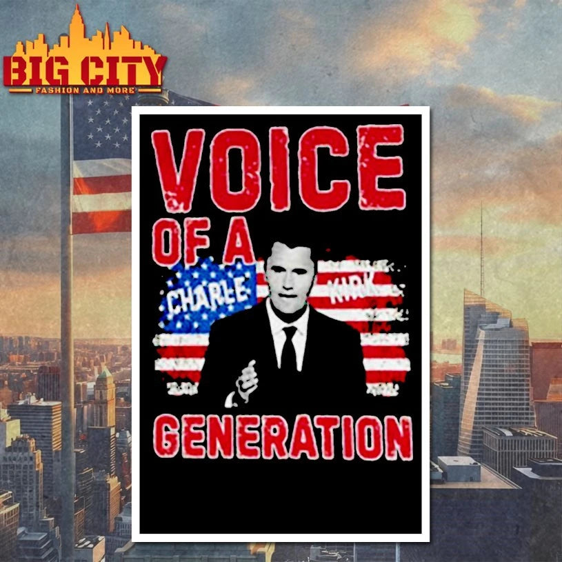 Voice of Generation Charlie Kirk American flag shirt