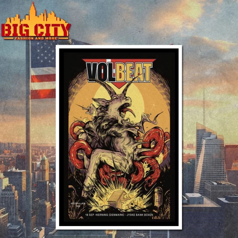 Volbeat September 18 2025 At Jyske Bank Boxen Show Poster shirt