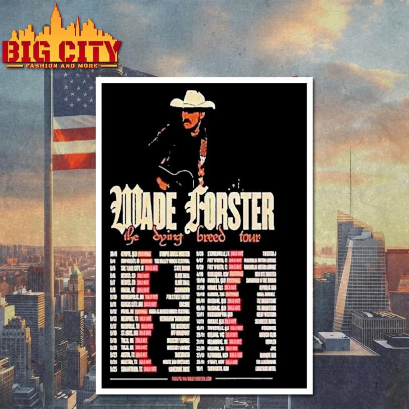 Wade Forster The Dying Breed Tour 2026 Shirt