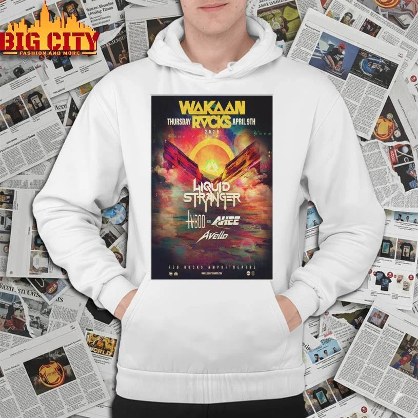 Wakaan Rocks Red Rocks Show April 09 2026 Poster shirt
