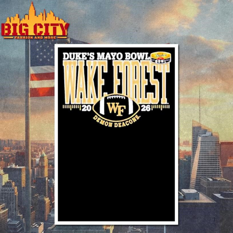 Wake Forest Demon Deacons Football 2026 Duke’s Mayo Bowl shirt