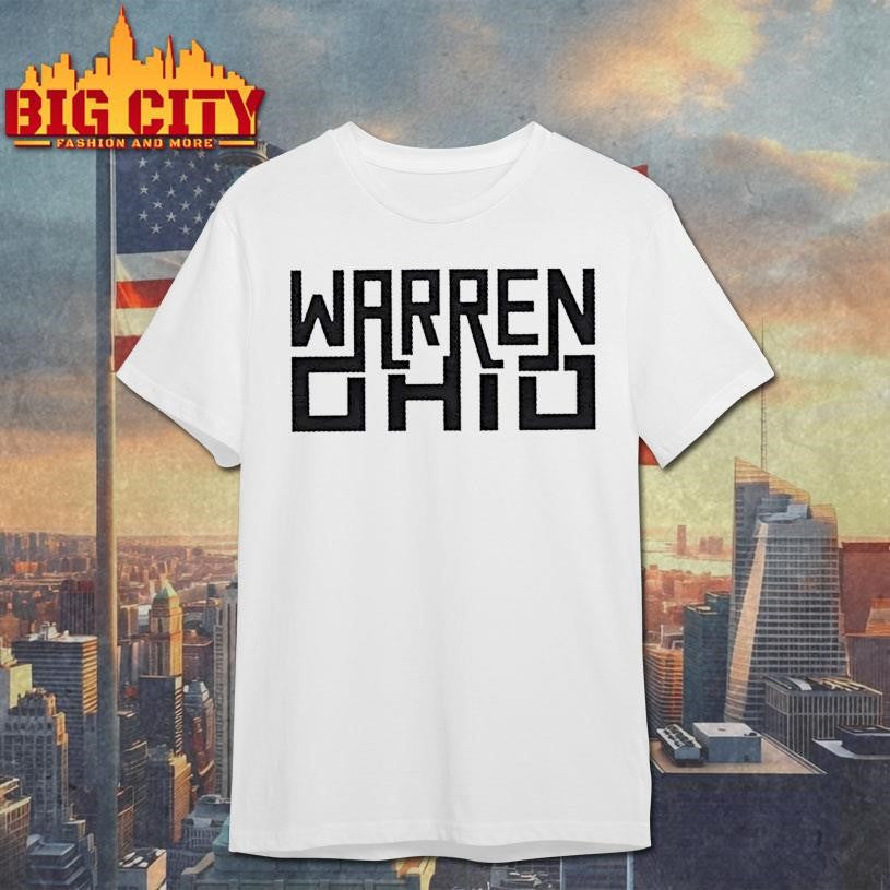Warren Ohio Rectangle Text Shirt