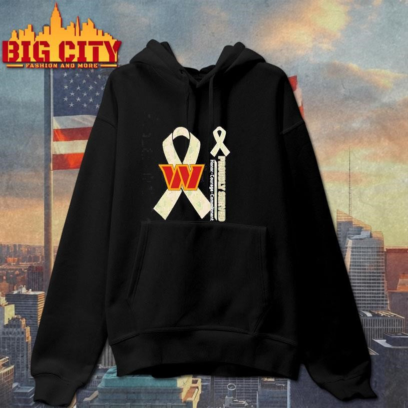 Washington Commanders Proudly Served Honor Courage Commitment Shirt