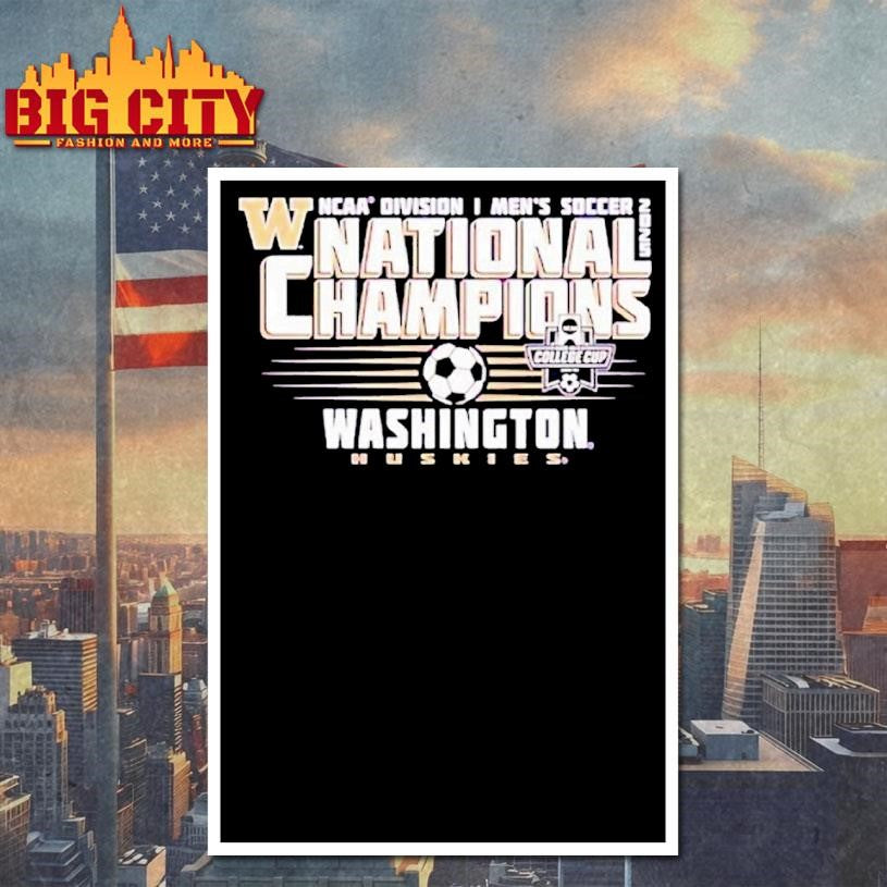 Washington Huskies 2025 NCAA D1 Men’s Soccer National Champions Shirt