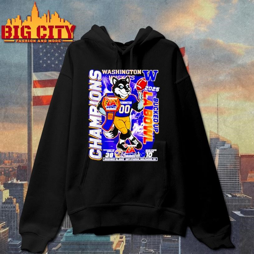 Washington Huskies destroy Boise State Broncos Bucked Up LA Bowl Champions 2025 shirt