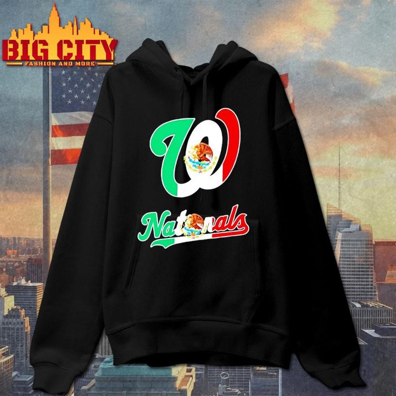 Washington Nationals Baseball X Mexican Flag Shirt