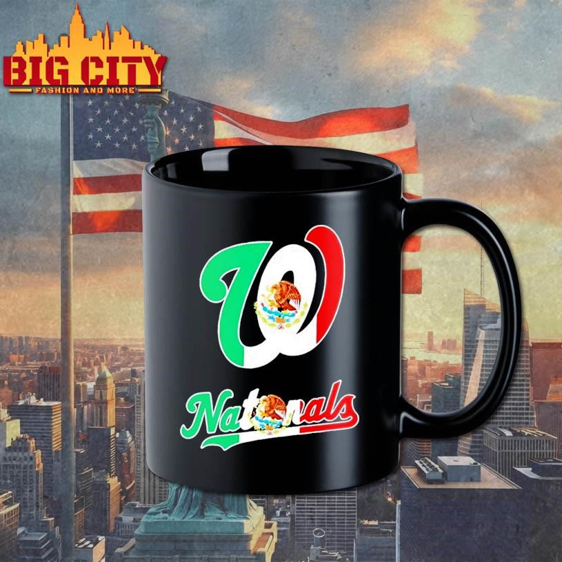 Washington Nationals Baseball X Mexican Flag Shirt