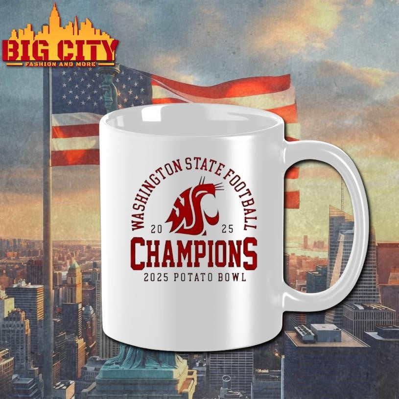 Washington State Football 2025 Potato Bowl Champions Shirt