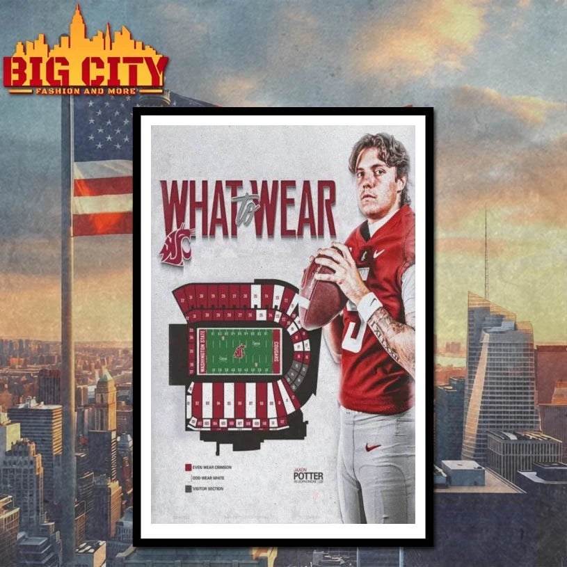 Washington State Football 2025 shirt