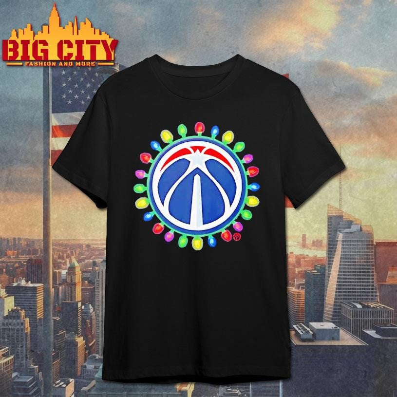 Washington Wizards Logo Holiday Christmas Lights Shirt