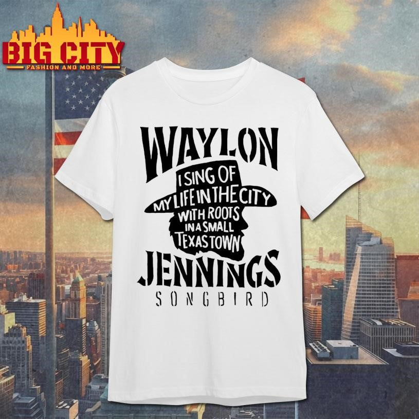 Waylon Jennings Cowboy Song Bird Shirt