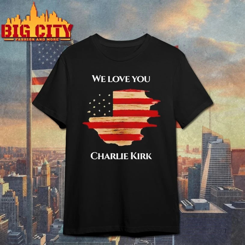 We Love You Charlie Kirk Map USA shirts