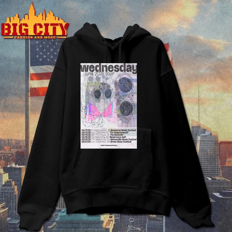 Wednesday June 2026 Tour Poster Shirt