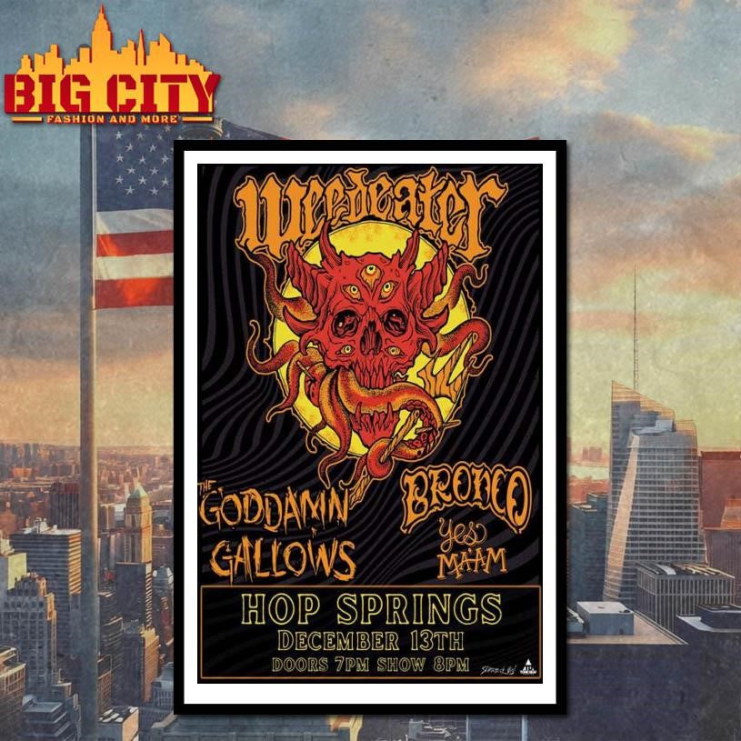 Weedeater December 13th 2025 Murfreesboro Tour Poster Shirt