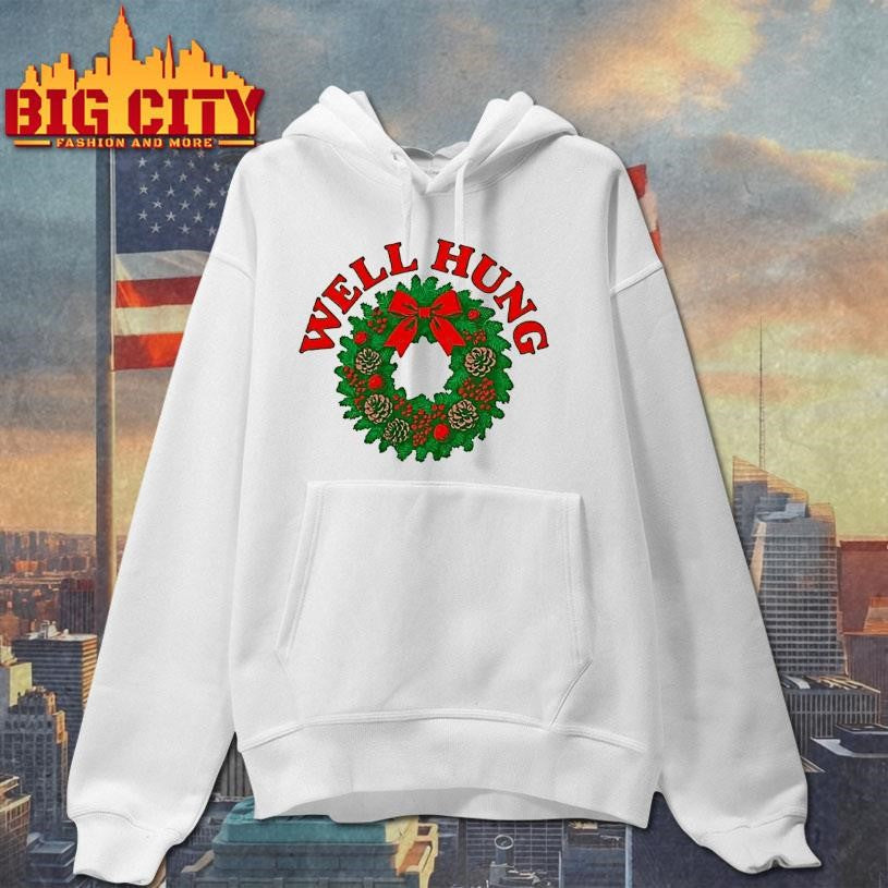 Well Hung Green Pine Boughs Christmas Graphic Shirt