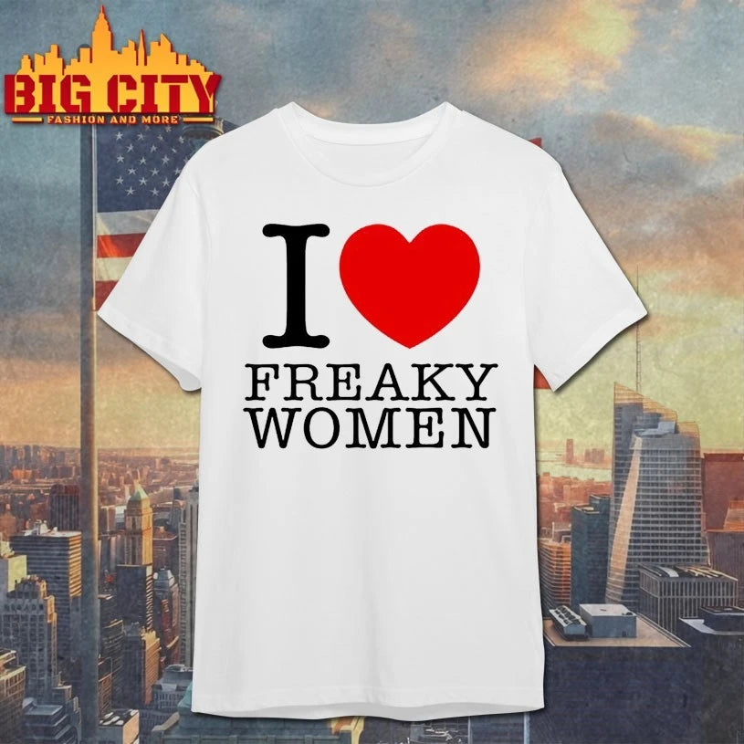 Wendeeluvz I Heart Freaky Women shirt