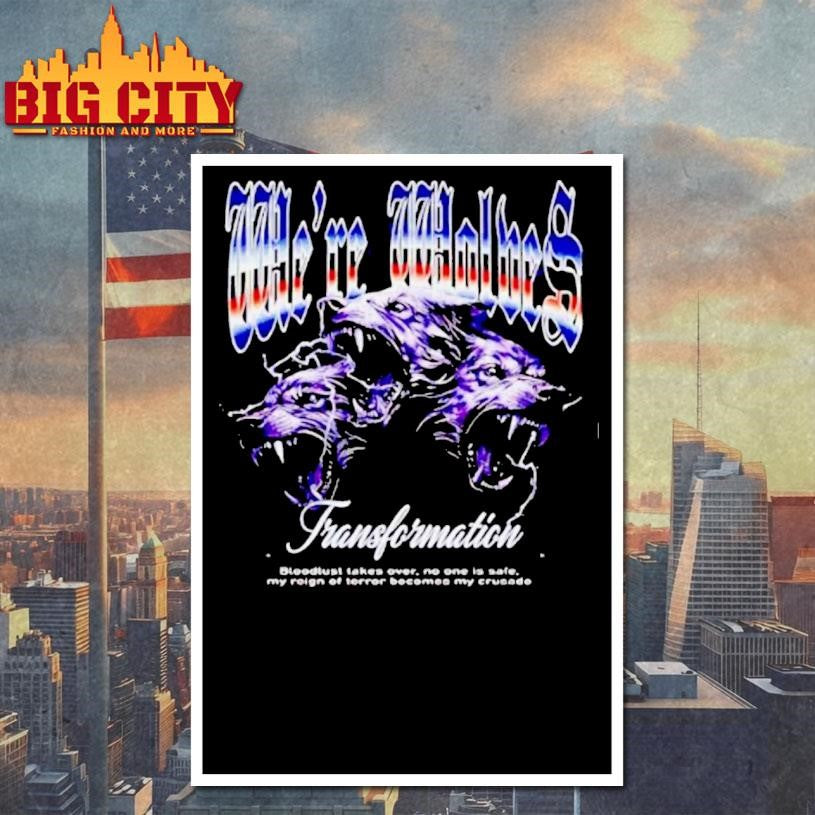 Were Wolves Transfomation Graphic Shirt