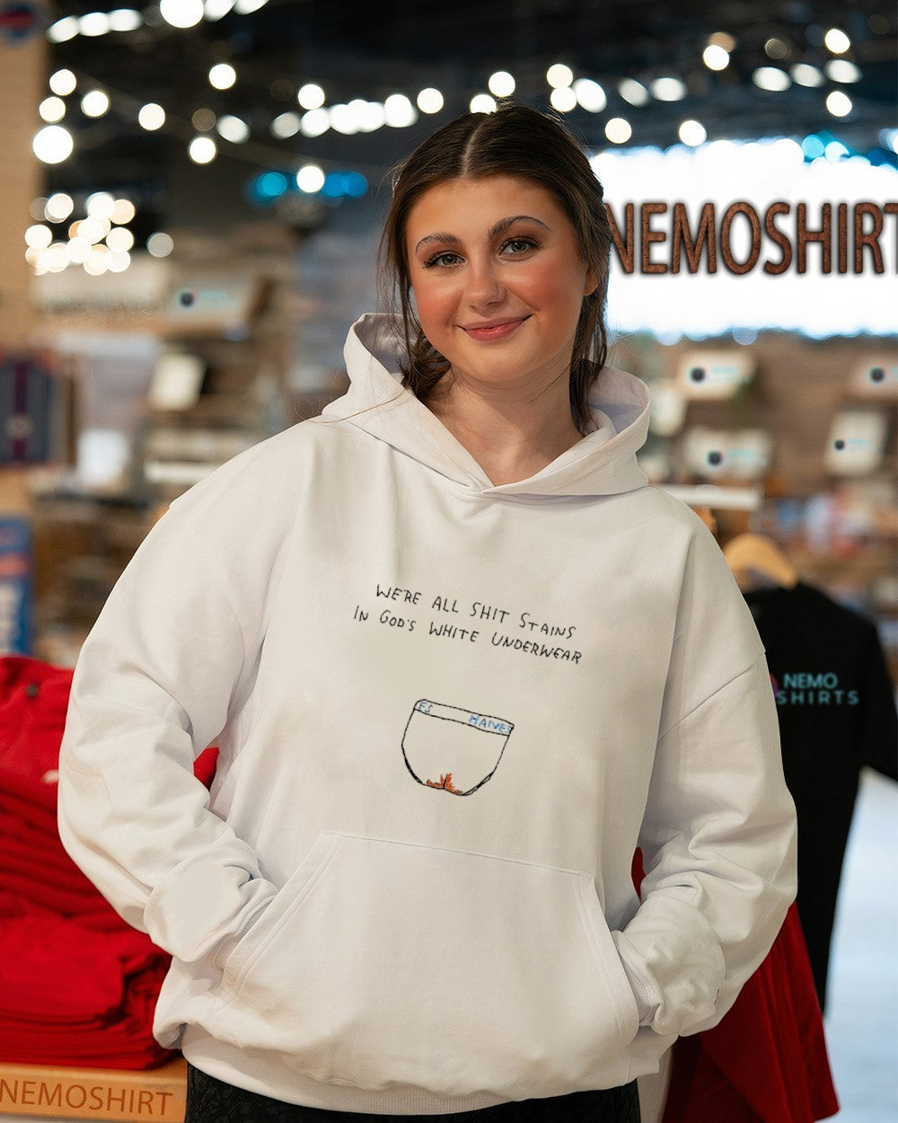 We’re all shit stains in God’s white underwear shirt