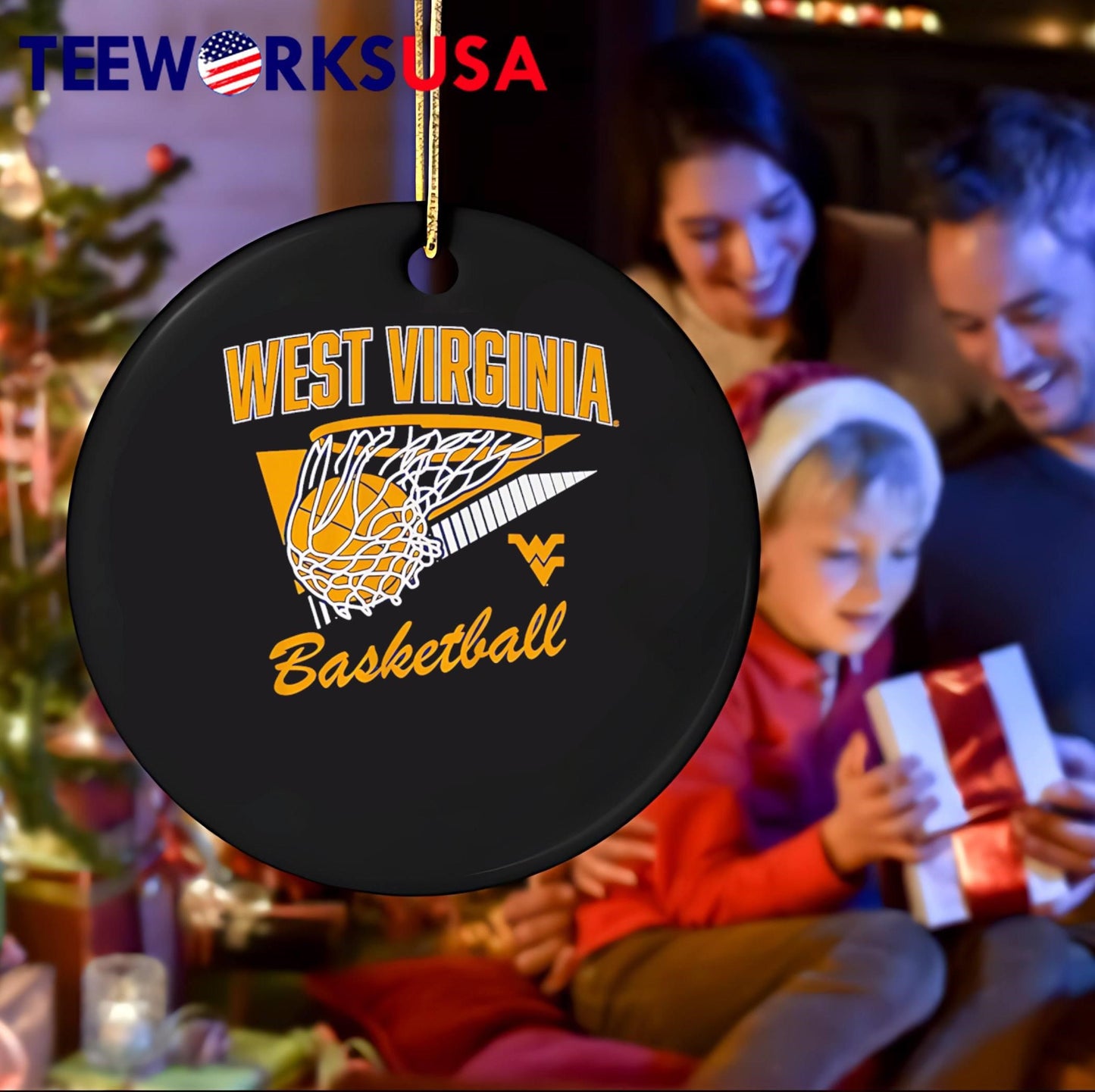 West Virginia Basketball Net Ball Logo shirt