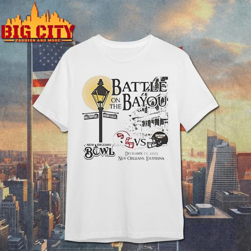 Western Kentucky Vs Southern Miss 2025 New Orleans Bowl Battle On The Bayou Shirt
