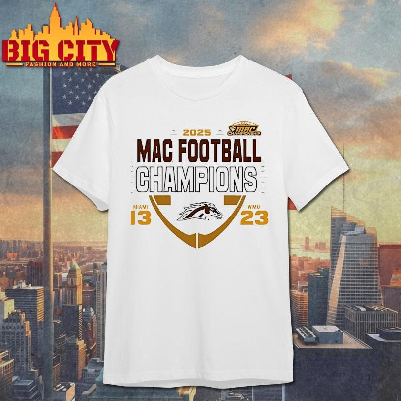 Western Michigan Broncos 2025 Mac Football Champions 13 23 Score