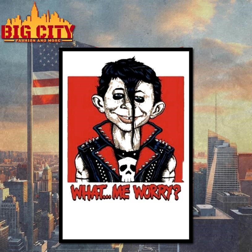 What Me Worry Alfred E Neuman Emo Punk Shirt