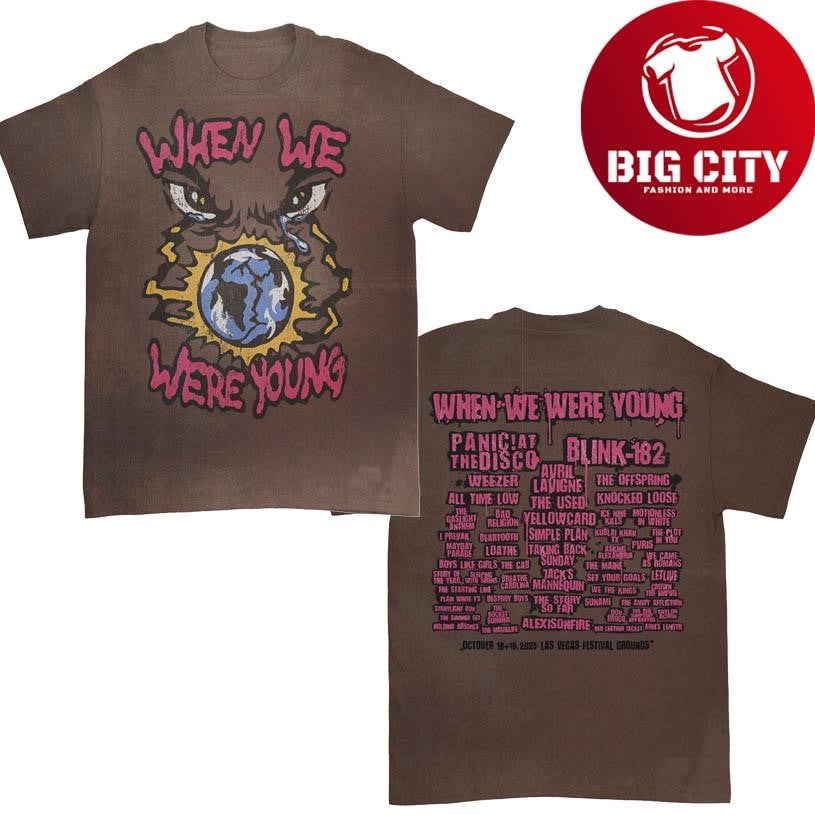 When We Were Young Festival Overseer Lineup 2025 New Two Sided Shirt