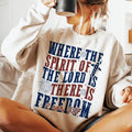 Where the spirit of the Lord ,is there is freedom,4th of July Shirt,Jesus, America, Christian 4th of July  T-shirt,...