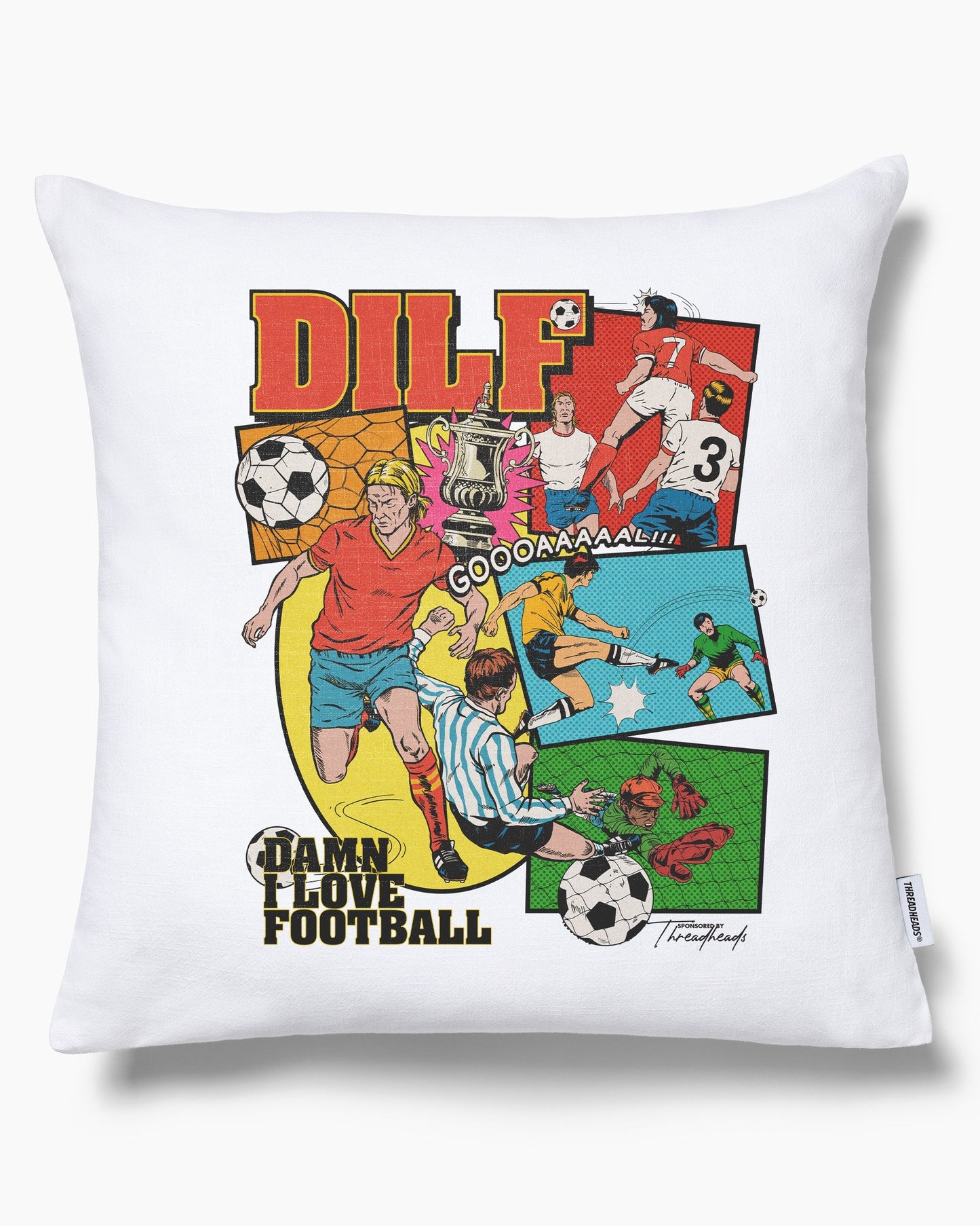 DILF Football Cushion