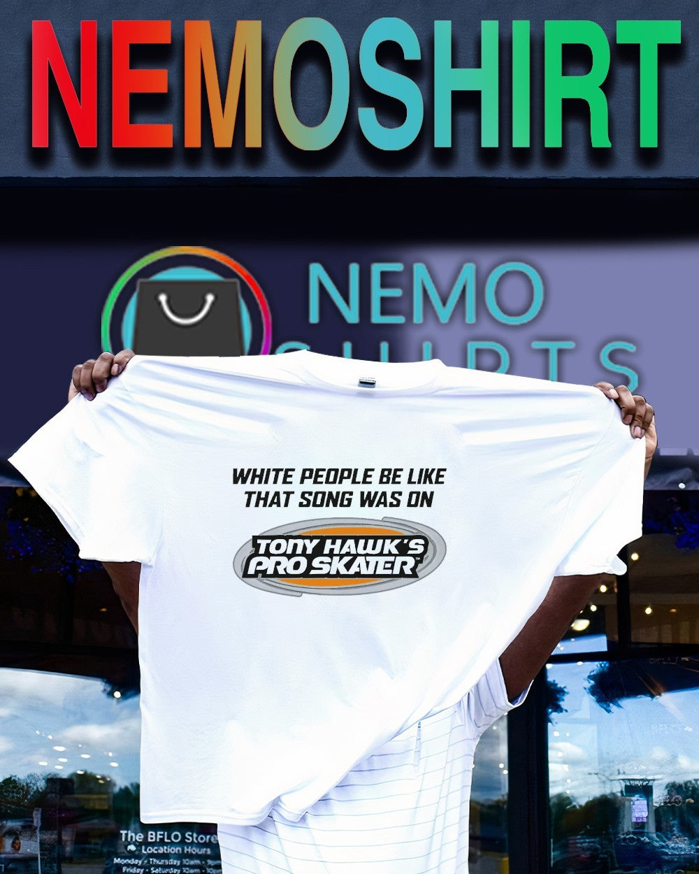 White people be like that song was on Tony Hawks pro skater shirt