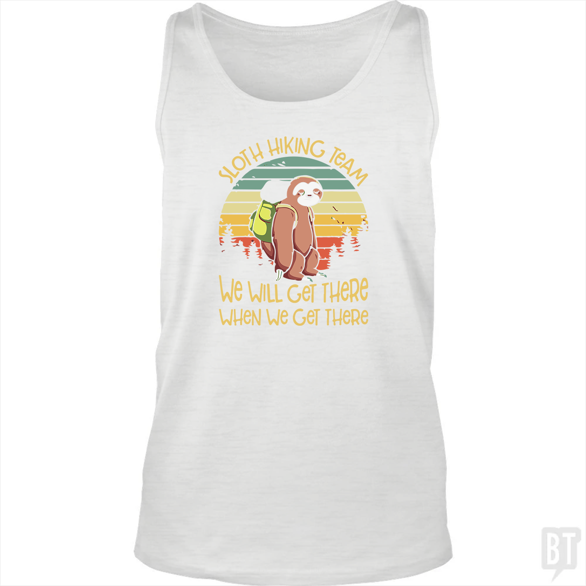 Funny Sloth Hiking Team #2 Tank Top