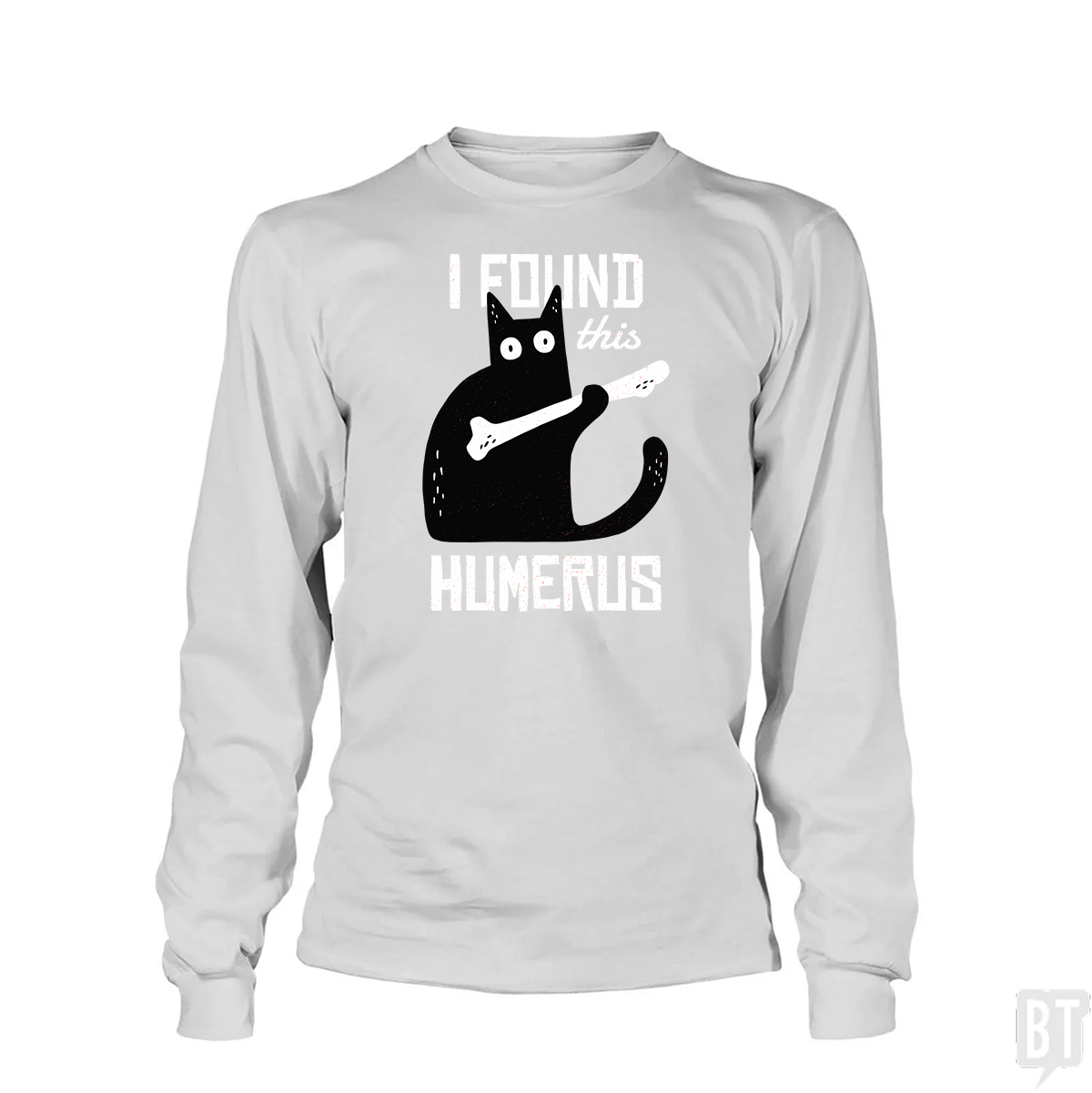 Funny Cat with a Bone Long Sleeve