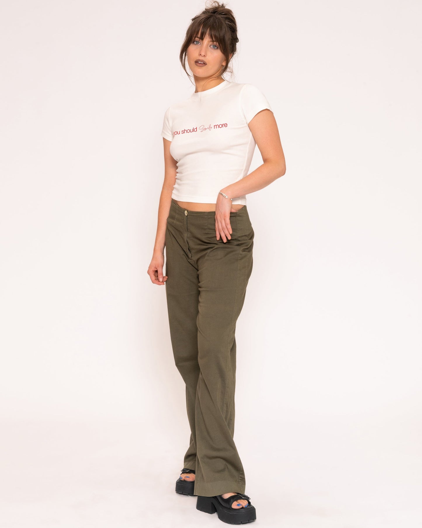 You Should Smile More Longline Baby Tee