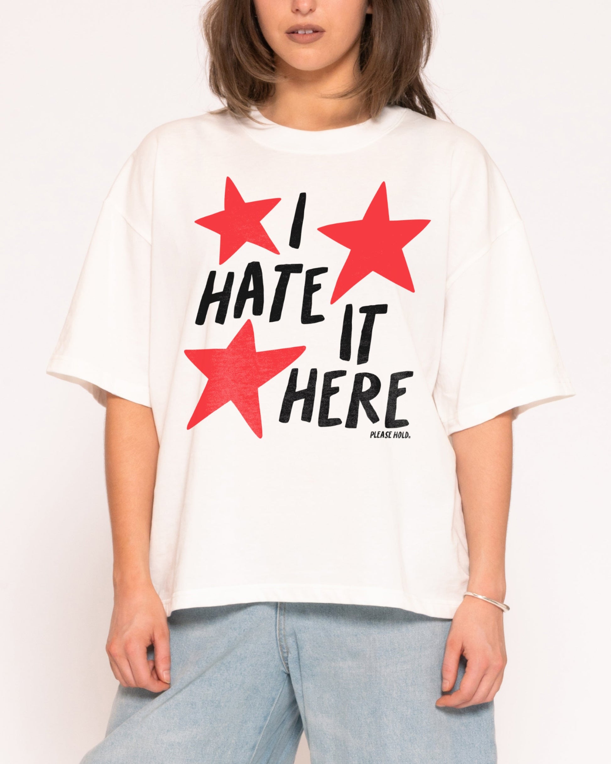 I Hate It Here Boxy Crop Tee