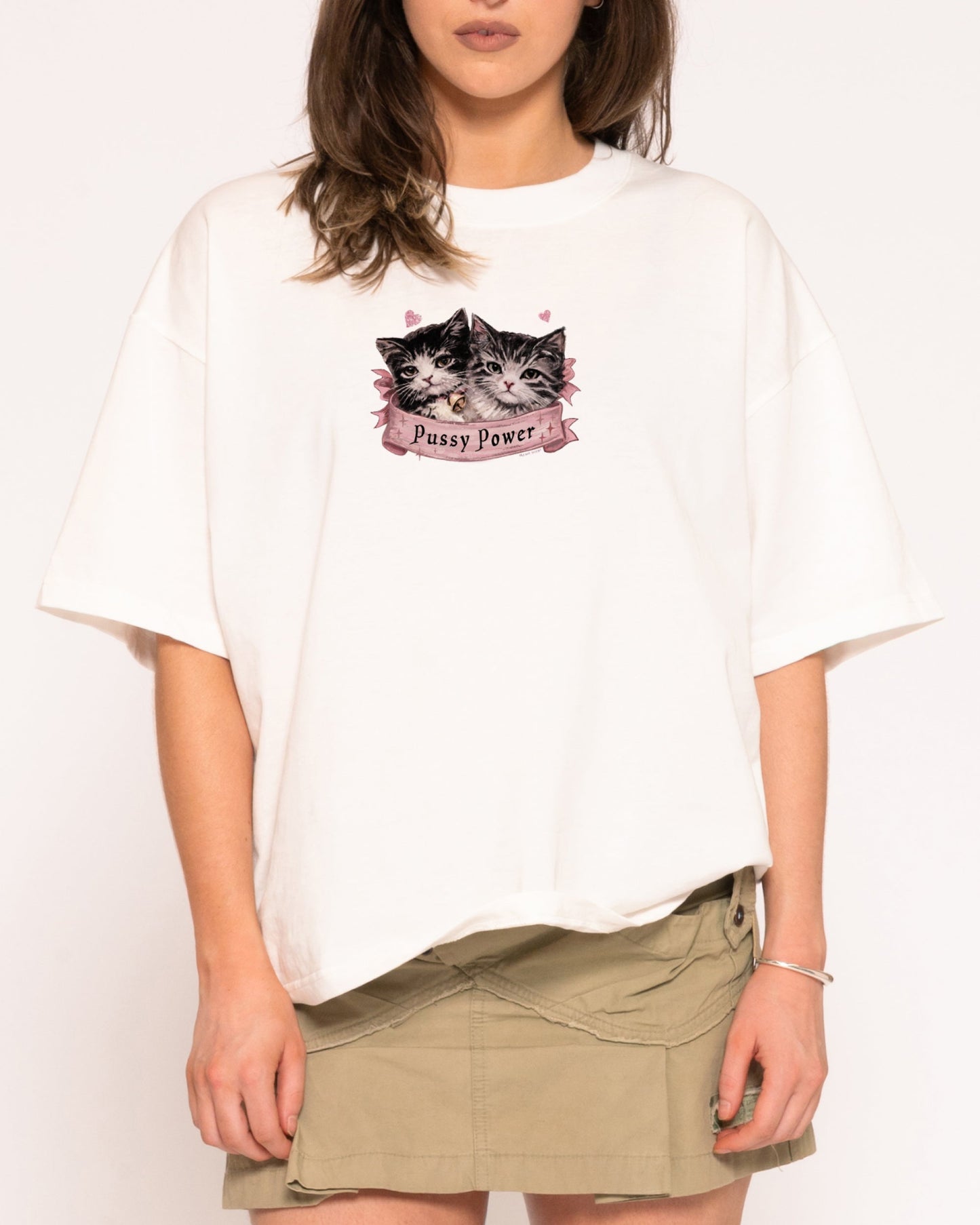 Pussy Power Boxy Crop Tee