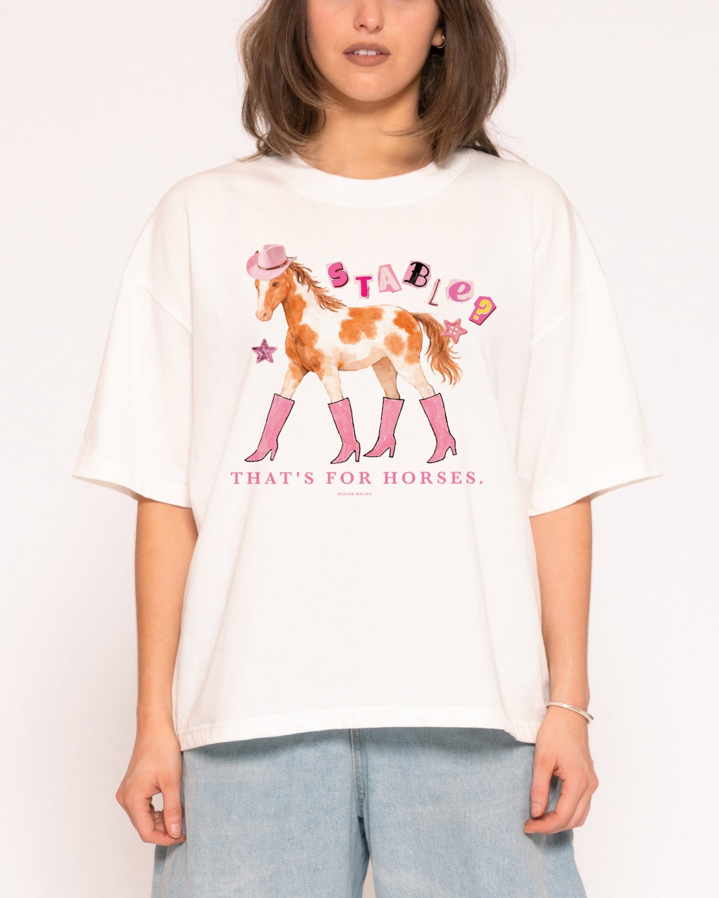 Stable? That's For Horses Boxy Crop Tee