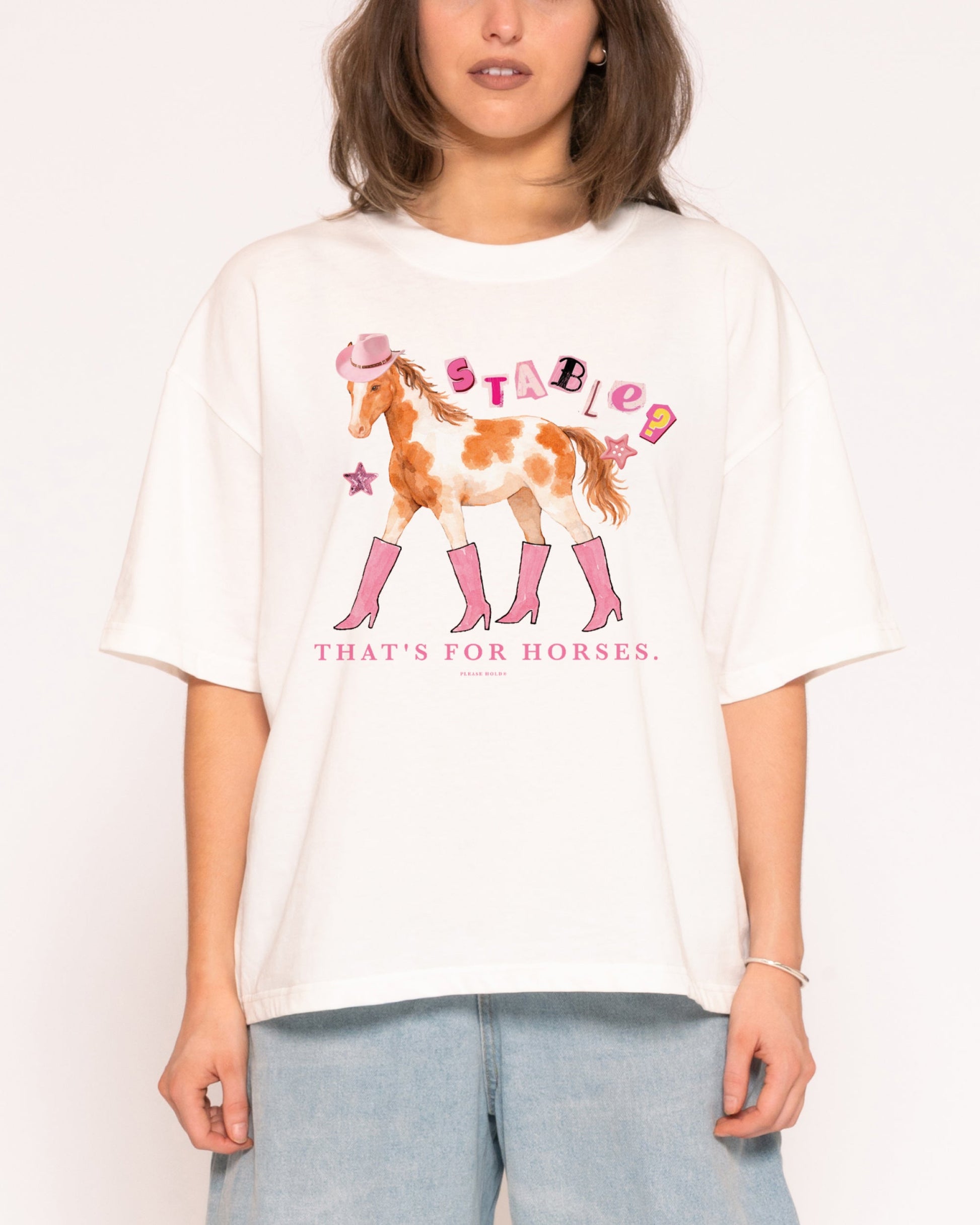Stable? That's For Horses Boxy Crop Tee