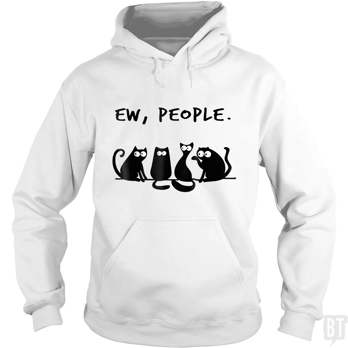 Funny Cat Ew, People Hoodie