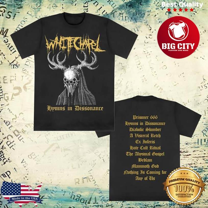 Whitechapel Mask Black Two Sided Shirt