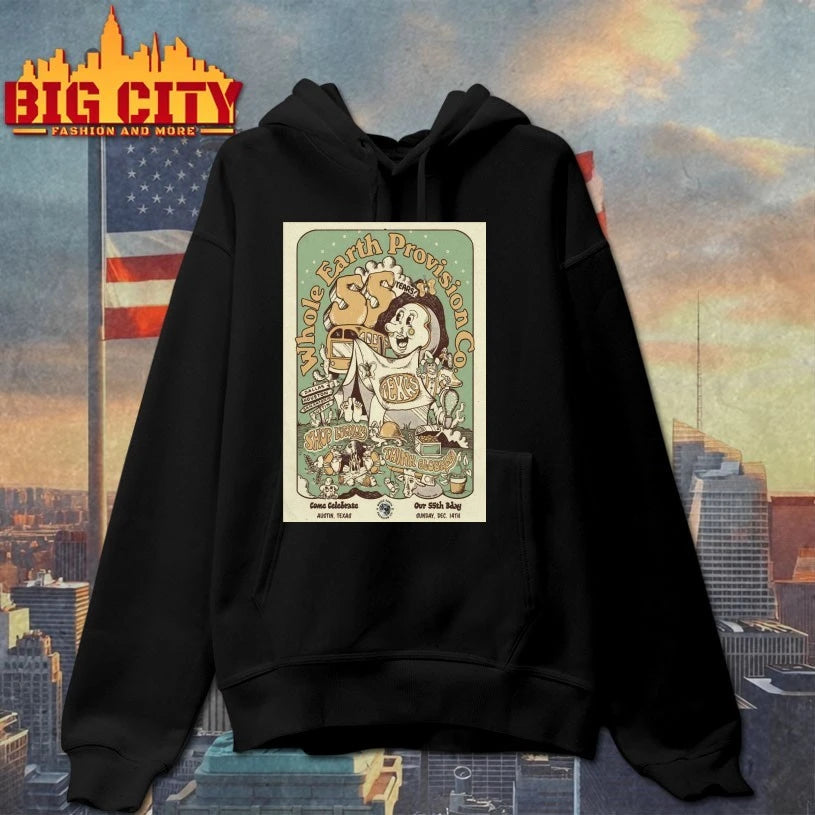 Whole Earth Provision Co. Dec 14 2025 55th Anniversary Celebration In Austin TX Poster shirt