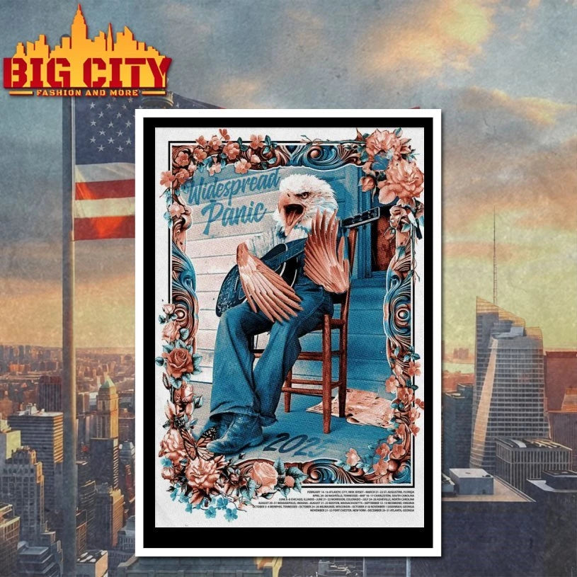 Widespread Panic Celebrate Panic’s 2025 Shows Poster shirt