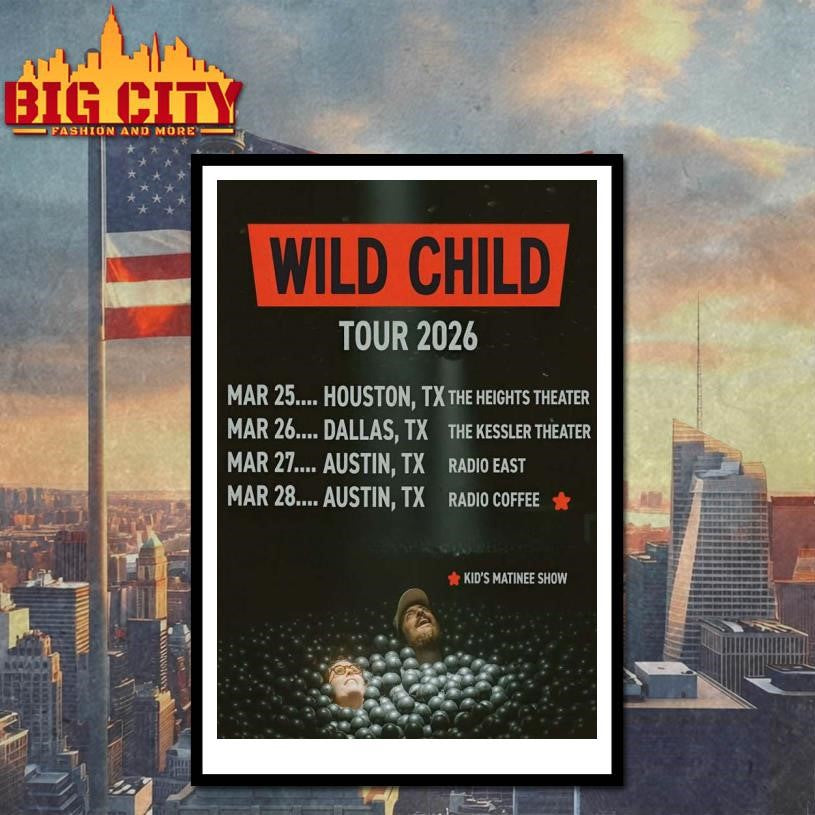 Wild Child Tour 2026 Poster shirt